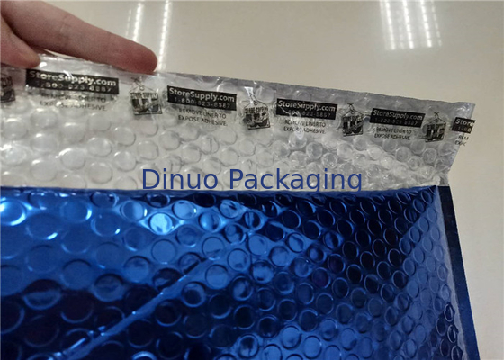 Navy Blue Metallic Bubble Mailers Postage Padded Envelope For Courier Packaging