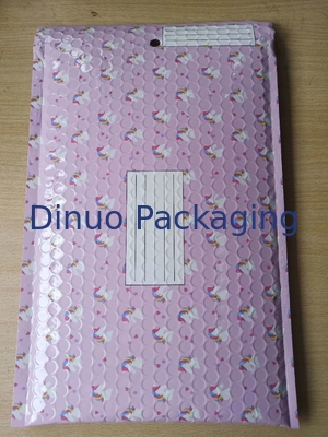 200x260mm #D1 Metallic Bubble Mailing Envelopes , Full Colors Printing Bubble Wrap Packing Envelopes