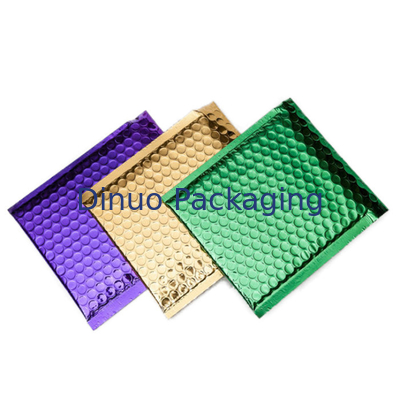Colorful Metallic Glamour Bubble Mailers , Metallic Shipping Envelopes Tear Resistant