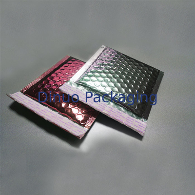 Colored Metallic Shipping Envelopes Decorative Bubble Mailers Shock Resistance