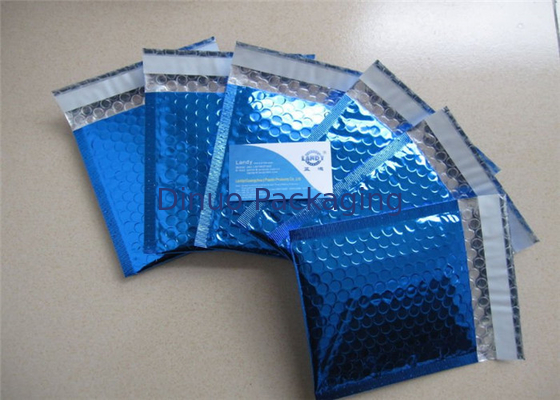Blue Metallic Decorative Bubble Mailing Envelopes For Courier Company Using