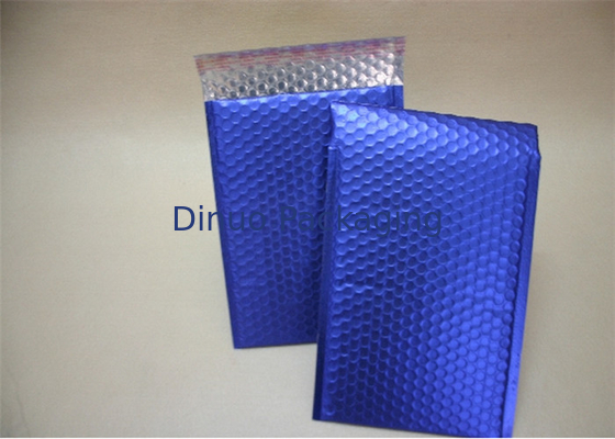 Blue Metallic Decorative Bubble Mailing Envelopes For Courier Company Using