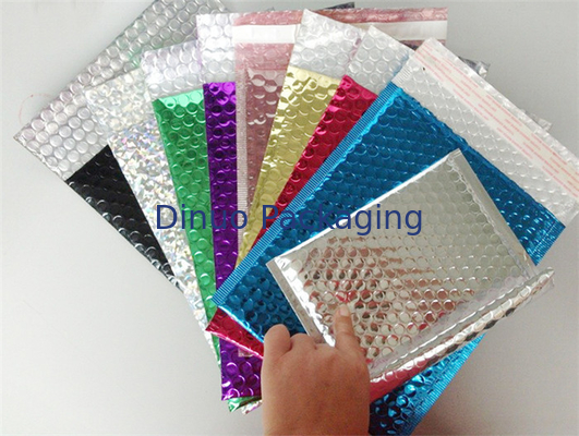 Express Packaging Metallic Bubble Mailing Envelopes Water Resistant Custom Logo