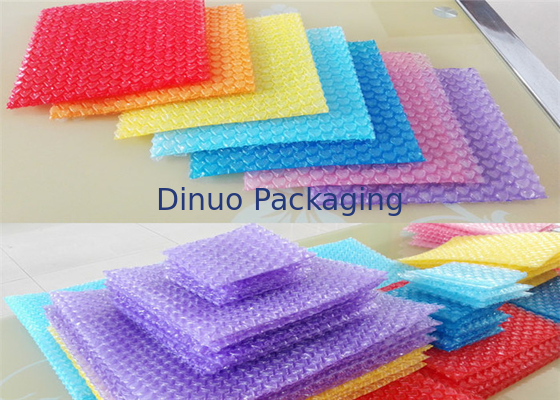 Colorful Anti Static Bubble Mailing Bags 9.5"X14" #4 Shock Resistance For Packaging