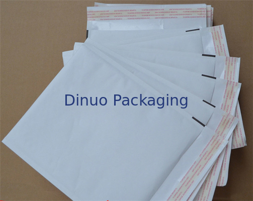 White Disposable Bubble Wrap Lined Envelopes , 10.5" X 16 Size 5 Bubble Mailer