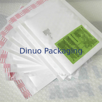 White Disposable Bubble Wrap Lined Envelopes , 10.5" X 16 Size 5 Bubble Mailer