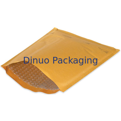 Yellow Kraft Paper Bubble Wrap Envelope , 235x330mm #H Bubble Mailer Bags