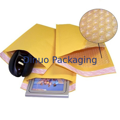 Kraft Yellow Bubble Wrap Envelope / Kraft Paper Mailers UV Proof 175x260mm #D