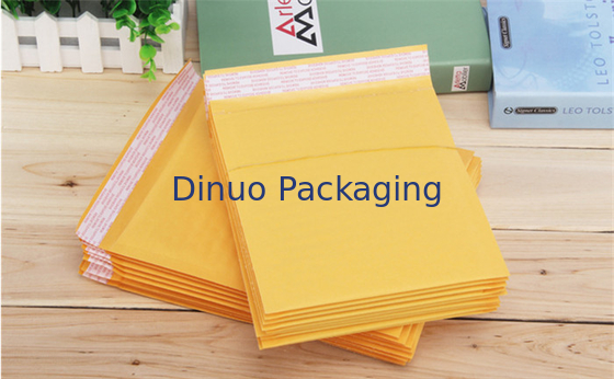 Customized Size Kraft Bubble Mailers 3 X 10 Air Bubble Envelope Tear Resistance