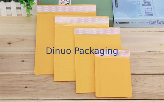 Customized Size Kraft Bubble Mailers 3 X 10 Air Bubble Envelope Tear Resistance