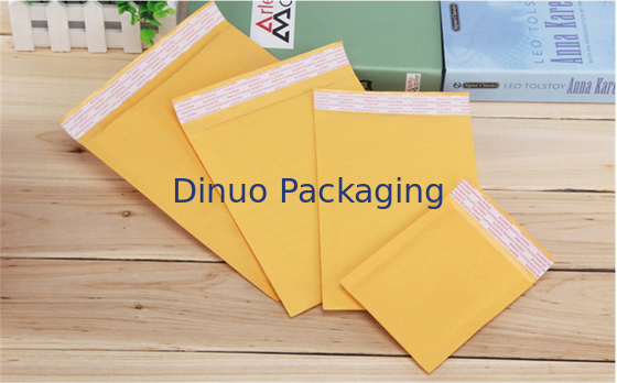 Customized Size Kraft Bubble Mailers 3 X 10 Air Bubble Envelope Tear Resistance