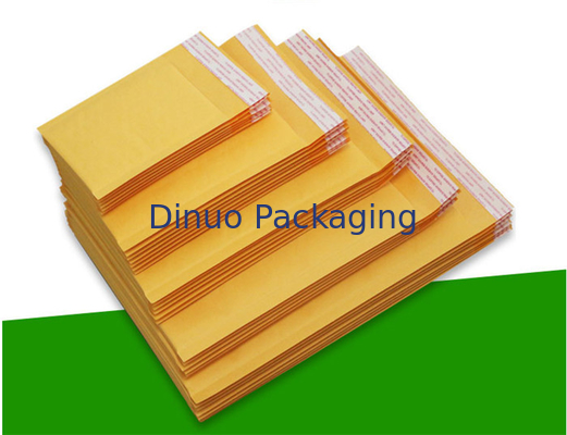 Biodegradable Kraft Paper Self Seal Bubble Mailers Size 6 12.5 X 19 For Shipping