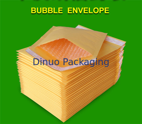 Biodegradable Kraft Paper Self Seal Bubble Mailers Size 6 12.5 X 19 For Shipping