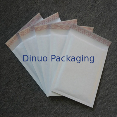 Shipping Size 4 Kraft Bubble Mailers  , White / Yellow Mailing Envelopes 9.5"X14"