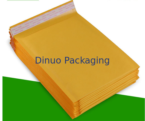Biodegradable Kraft Paper Self Seal Bubble Mailers Size 6 12.5 X 19 For Shipping
