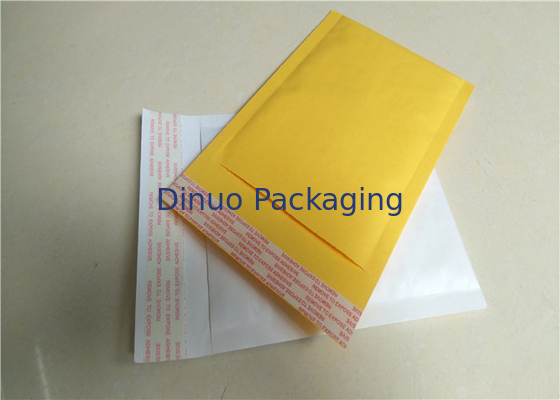 Shipping Size 4 Kraft Bubble Mailers  , White / Yellow Mailing Envelopes 9.5"X14"