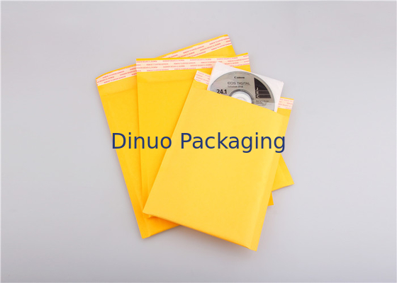 Kraft Shipping Package Envelope With Bubble Wrap Inside Shock Resistance