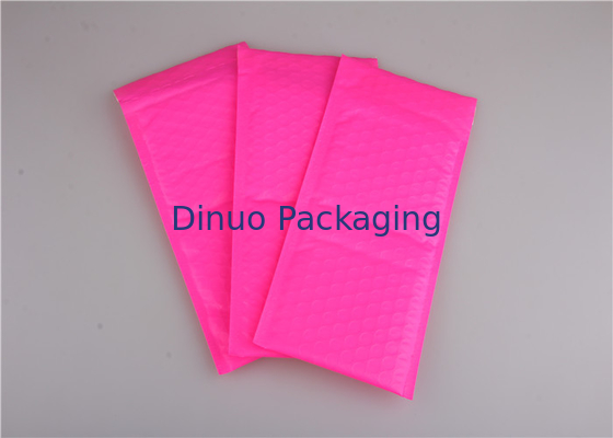 Poly Pink Bubble Mailers Bags , Colorful Bubble Mailing Envelopes For Packaging