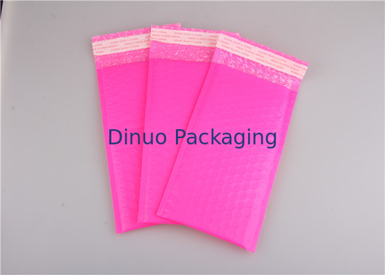 Poly Pink Bubble Mailers Bags , Colorful Bubble Mailing Envelopes For Packaging