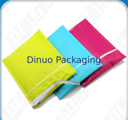 Colored Polyethylene Bubble Mailer Bags , 6"X10" #0 Express Mail Envelope