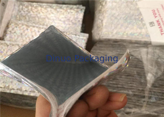 Iridescent Holographic Bubble Mailer Bag Moisture Proof For Express Packaging