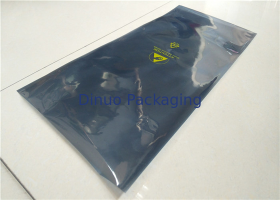 Customized Logo Ziplock ESD Shielding Bags Static Proof For PCB / IC Packaging