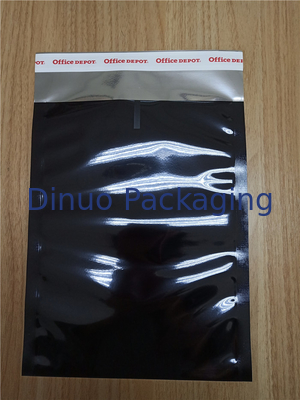 Black Lightweight Aluminum Foil Pouches , Aluminum Vacuum Seal Bags Anti Rub