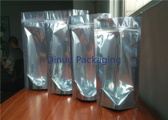 Eco Friendly Custom Printed Stand Up Pouches , Resealable Aluminum Stand Up Bag