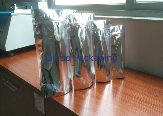 Eco Friendly Custom Printed Stand Up Pouches , Resealable Aluminum Stand Up Bag