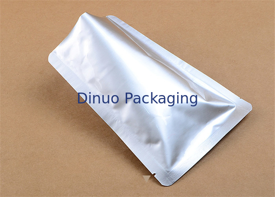 Custom Printed Aluminium Foil Pouches Silver Surface For Electronics Packaging