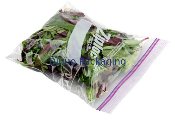Resealable Plastic Bags For Foods Packaging , ZipLock Custom Printed Plastic Bags