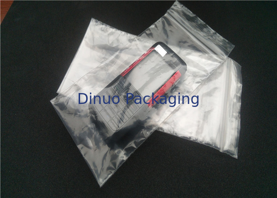 Custom Printed Anti Static PE Plastic Bags Waterproof Anti Dust With Ziplock Top