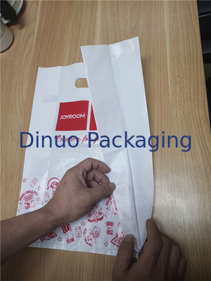 Biodegradable Custom Printed Packaging Bags Garment Shopping Bags 265x360mm