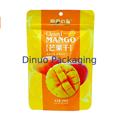 Three Side Seal Custom Printed Stand Up Pouch Aluminum Foil Material Zipper Top