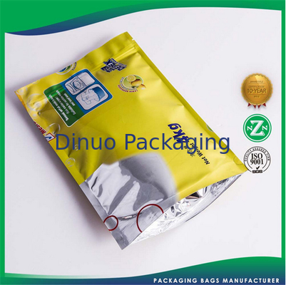 Resealable Custom Printed Stand Up Pouches , Stand Up Zipper Bags For Food