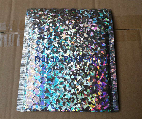Recycled Holographic Bubble Envelopes Decorative Mailing Bags Self Sealing