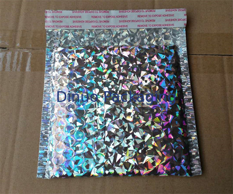 Shiny Holographic Bubble Envelopes , Express Packing Holographic Poly Mailers