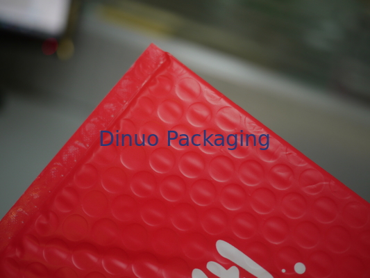 Red Bubble Lined Poly Mailers Padded Envelopes 10.5 X 16  #5 Puncture Resistance
