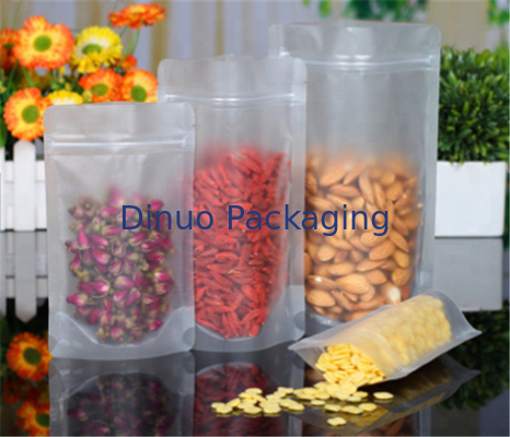 Custom Printed Stand Up Pouches With Ziplock , Stand Up Plastic Pouch Packaging