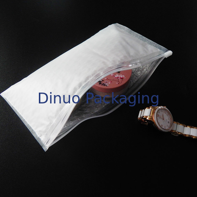 Transparent PE Padded With Bubble Zip Bags Precious Jewelry Travelling Pocket Customized Size