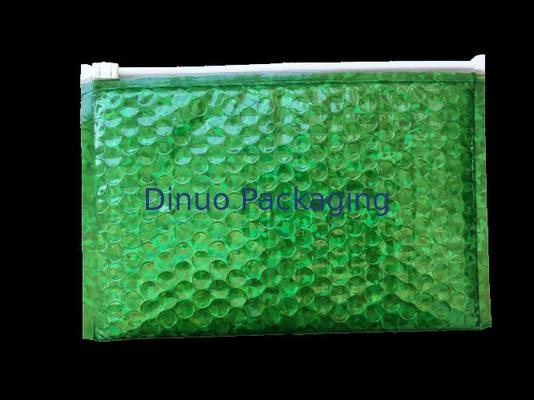 400x300mm Orange Resealable Zipper Bubble Bags Shock Resistance ISO9001