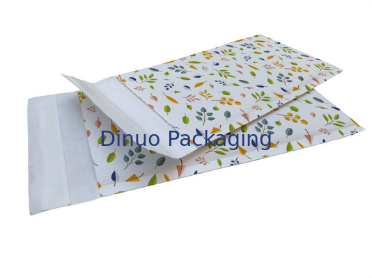 No Plastic White Corrugated Kraft Paper Padded Envelopes Eco Friendly