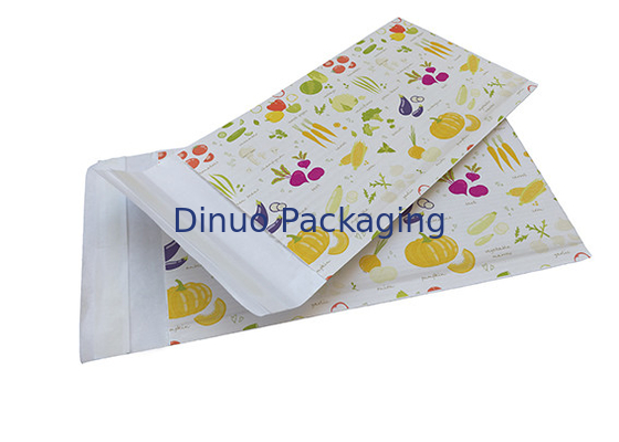 No Plastic White Corrugated Kraft Paper Padded Envelopes Eco Friendly