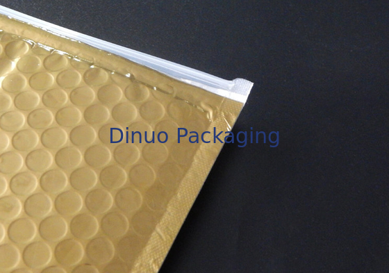 Star Packaging Zipper Slide Matte Gold Bubble Bag Zipper plastic bag For Gifts