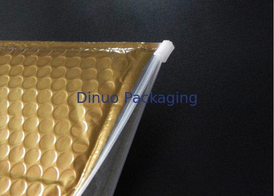Star Packaging Zipper Slide Matte Gold Bubble Bag Zipper plastic bag For Gifts