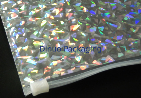 220x160mm Shiny Holographic Bubble Envelope Mailers with Zipper Cosmetic Bubble Jiffy Bag