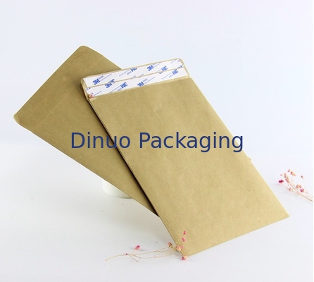CMYK Printing Kraft Courier Packing Bags 9.5x14.5cm