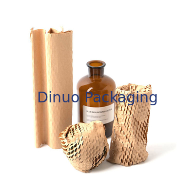 Recyclable Kraft Honeycomb Paper Padded Mailers Self Adhensive Tape