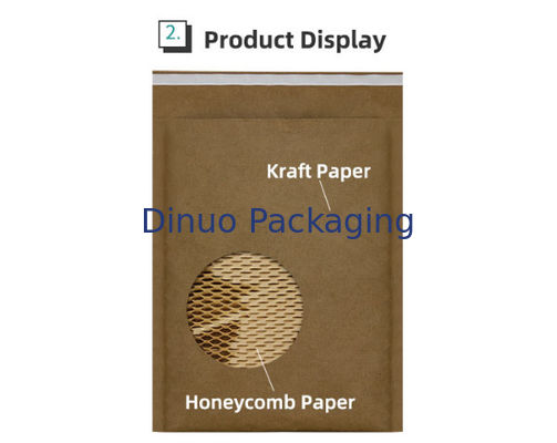 Quantity Per Pack 100 Paper Padded Mailers Water-resistant Exterior Honeycomb Paper Bags Suitable for Durable Packaging