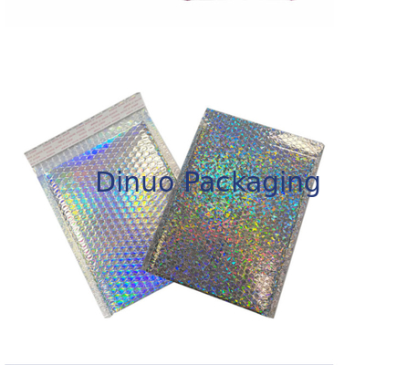 Holographic Bubble Foil Shipping Mailing Bags Metallic Padded Envelopes